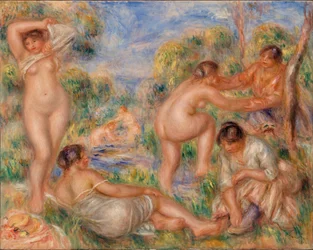 Groupe de baigneurs